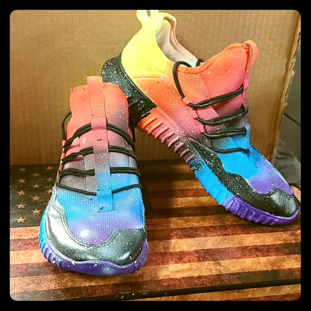 Custom mens Galaxy shoes